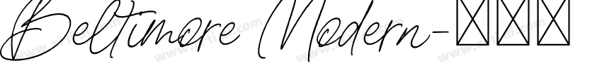 Beltimore Modern字体转换